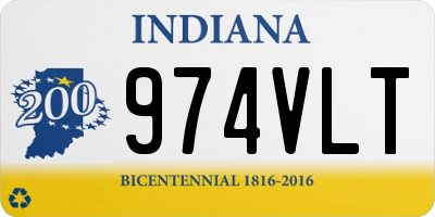 IN license plate 974VLT