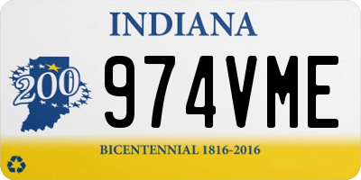 IN license plate 974VME