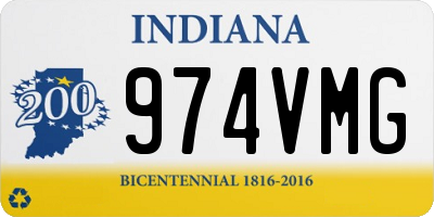 IN license plate 974VMG
