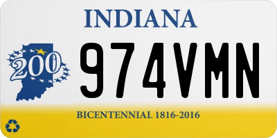 IN license plate 974VMN