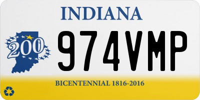 IN license plate 974VMP