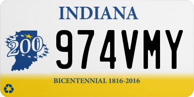 IN license plate 974VMY