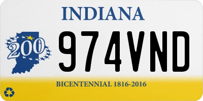 IN license plate 974VND