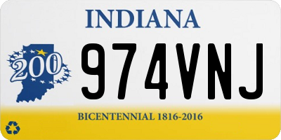 IN license plate 974VNJ