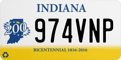 IN license plate 974VNP
