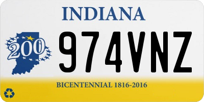 IN license plate 974VNZ