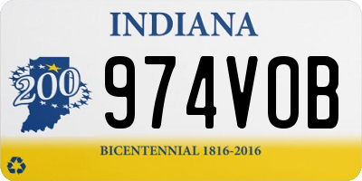 IN license plate 974VOB