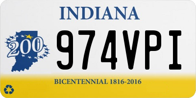 IN license plate 974VPI