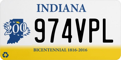 IN license plate 974VPL