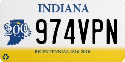 IN license plate 974VPN