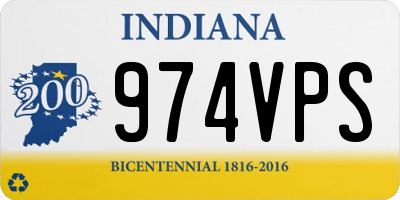 IN license plate 974VPS