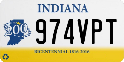 IN license plate 974VPT