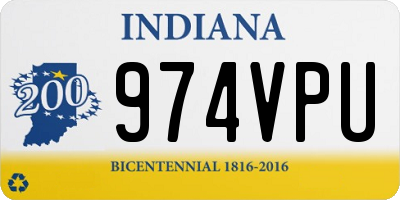 IN license plate 974VPU