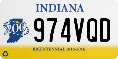 IN license plate 974VQD