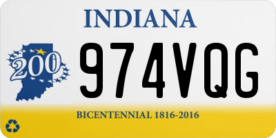 IN license plate 974VQG