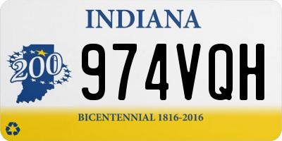 IN license plate 974VQH