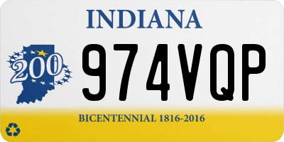 IN license plate 974VQP