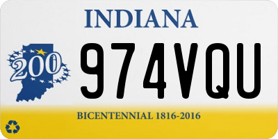 IN license plate 974VQU