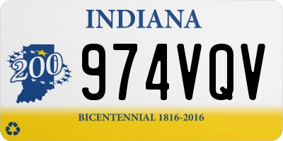 IN license plate 974VQV