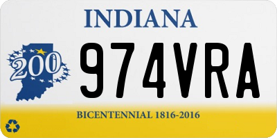 IN license plate 974VRA