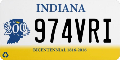 IN license plate 974VRI