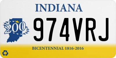 IN license plate 974VRJ