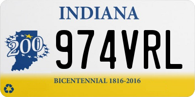 IN license plate 974VRL