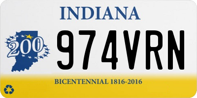 IN license plate 974VRN