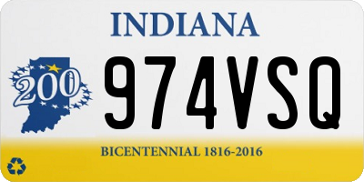 IN license plate 974VSQ