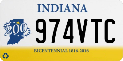 IN license plate 974VTC