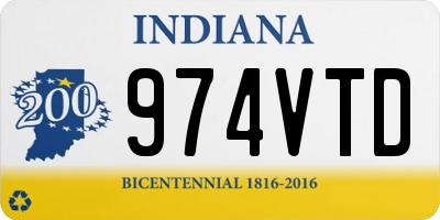 IN license plate 974VTD