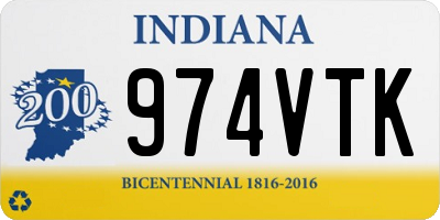 IN license plate 974VTK