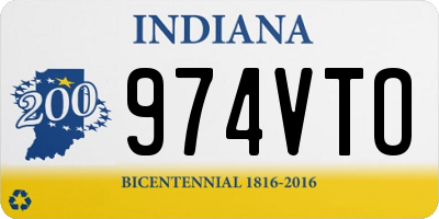 IN license plate 974VTO