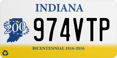 IN license plate 974VTP
