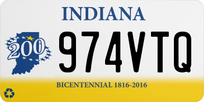 IN license plate 974VTQ