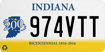 IN license plate 974VTT