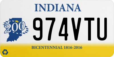 IN license plate 974VTU