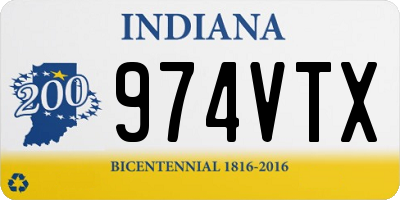 IN license plate 974VTX