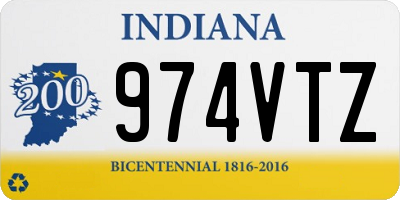 IN license plate 974VTZ