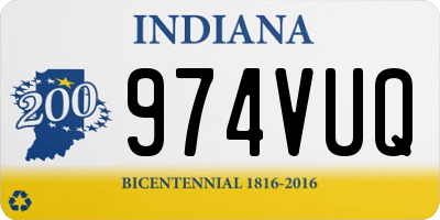 IN license plate 974VUQ