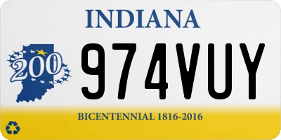IN license plate 974VUY