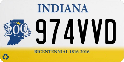 IN license plate 974VVD