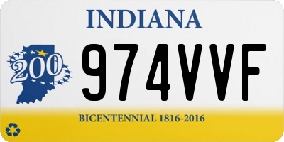 IN license plate 974VVF