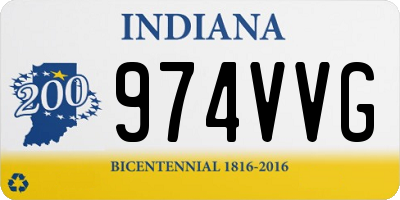 IN license plate 974VVG