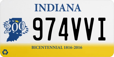 IN license plate 974VVI
