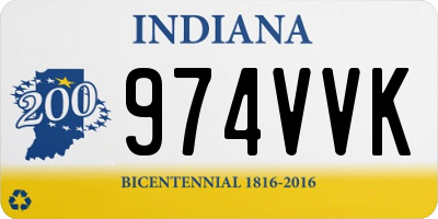 IN license plate 974VVK