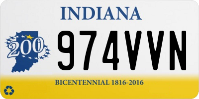 IN license plate 974VVN