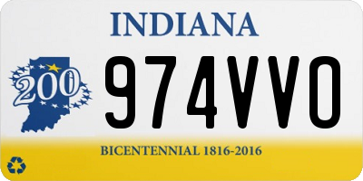 IN license plate 974VVO