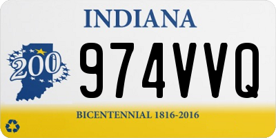 IN license plate 974VVQ