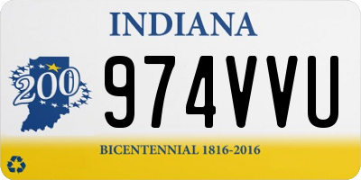 IN license plate 974VVU